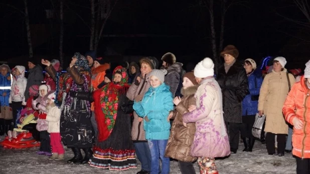 Открытие новогоднего городка во Власихе.