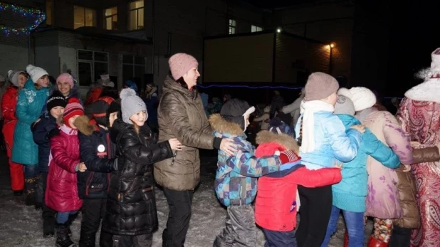 Открытие новогоднего городка во Власихе.