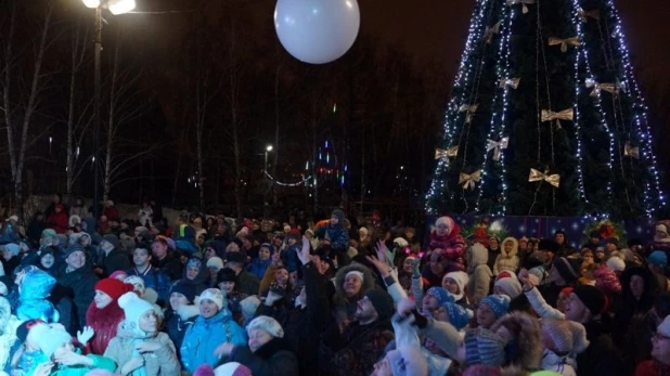 Открытие новогоднего городка в парке "Лесная сказка".