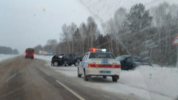 ДТП на трассе "Барнаул-Новосибирск", в районе Красного Бойца.