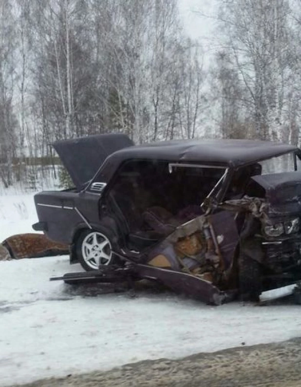 ДТП на трассе "Барнаул-Новосибирск", в районе Красного Бойца.