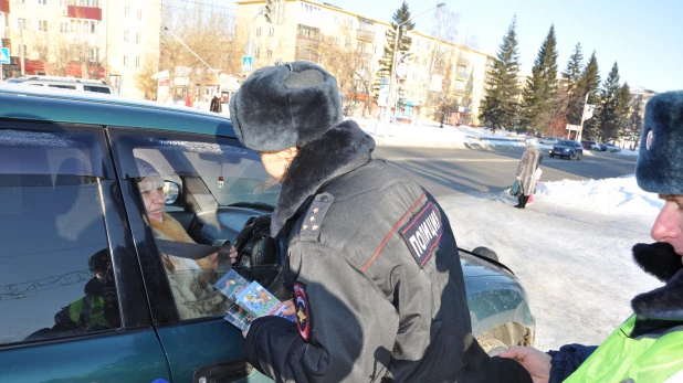 Акция в Барнауле в новогодние каникулы.