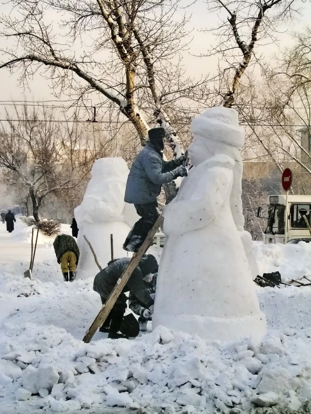 Главная ёлка Барнаула и ледовый городок