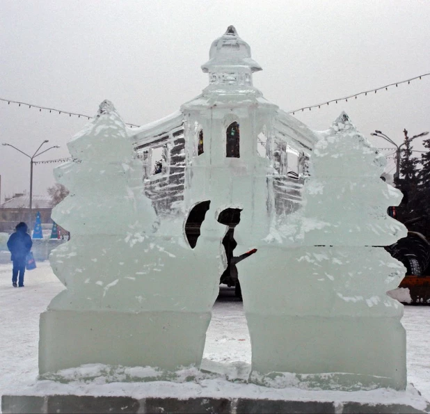 Главная ёлка Барнаула и ледовый городок