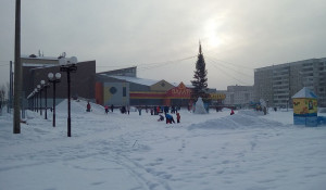 Главная площадь Заринска.