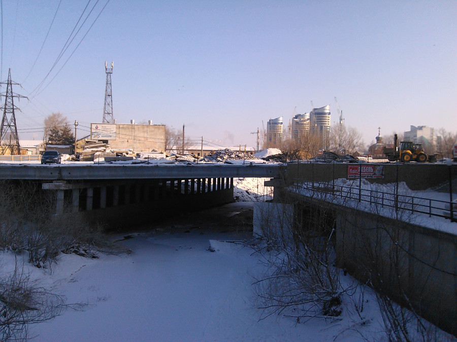 Ремонт моста на проспекте Ленина