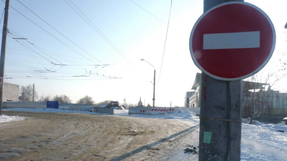 Ремонт моста на проспекте Ленина