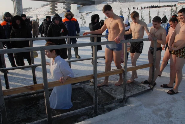 Крещение в Барнауле. 19 января 2016 года.