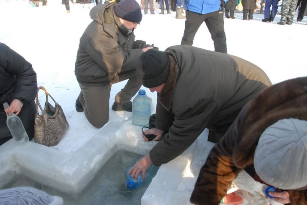 Крещение в Барнауле. 19 января 2016 года.