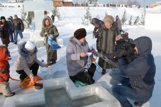 Крещение в Барнауле. 19 января 2016 года.