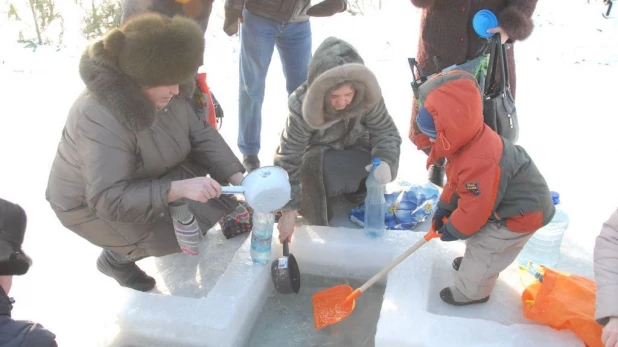 Крещение в Барнауле. 19 января 2016 года.