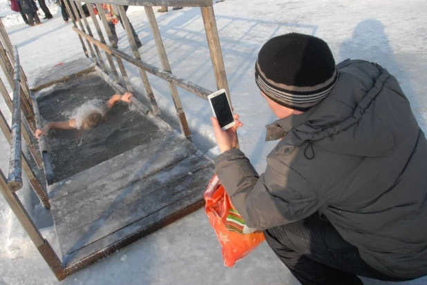 Крещение в Барнауле. 19 января 2016 года.