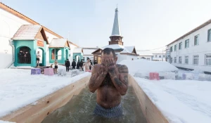 Праздник Крещения в лечебно-исправительной колонии № 1. Барнаул, 19 января 2016 года.