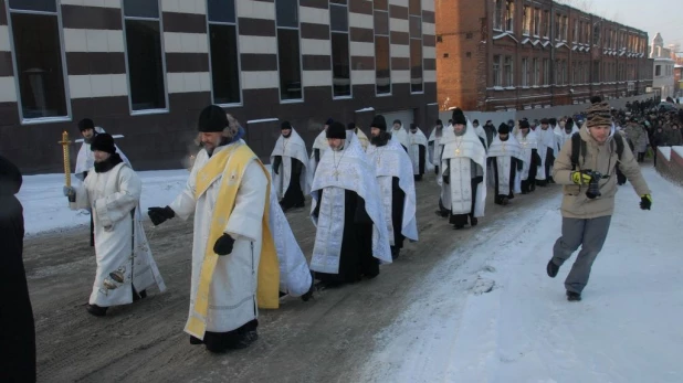 Крещение в Барнауле, 19 января 2016 год.