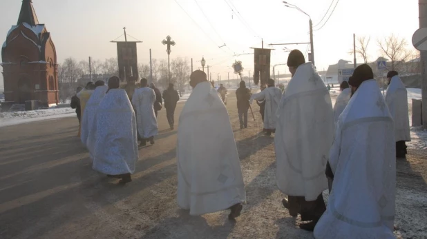 Крещение в Барнауле, 19 января 2016 год.