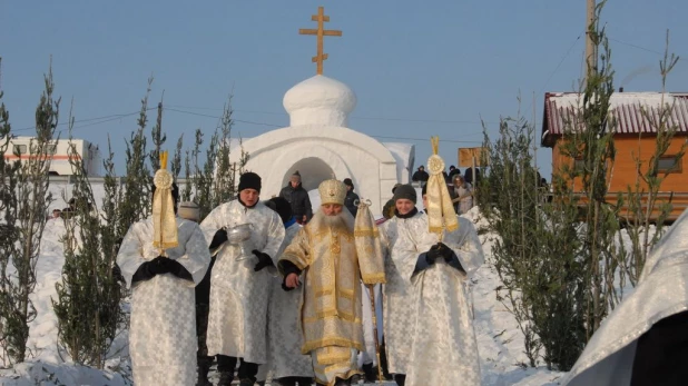 Крещение в Барнауле, 19 января 2016 год.