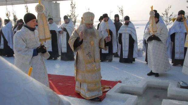 Крещение в Барнауле, 19 января 2016 год.