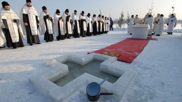 Крещение в Барнауле, 19 января 2016 год.