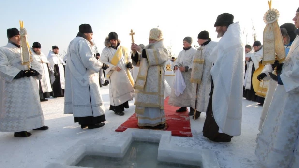 Крещение в Барнауле, 19 января 2016 год.