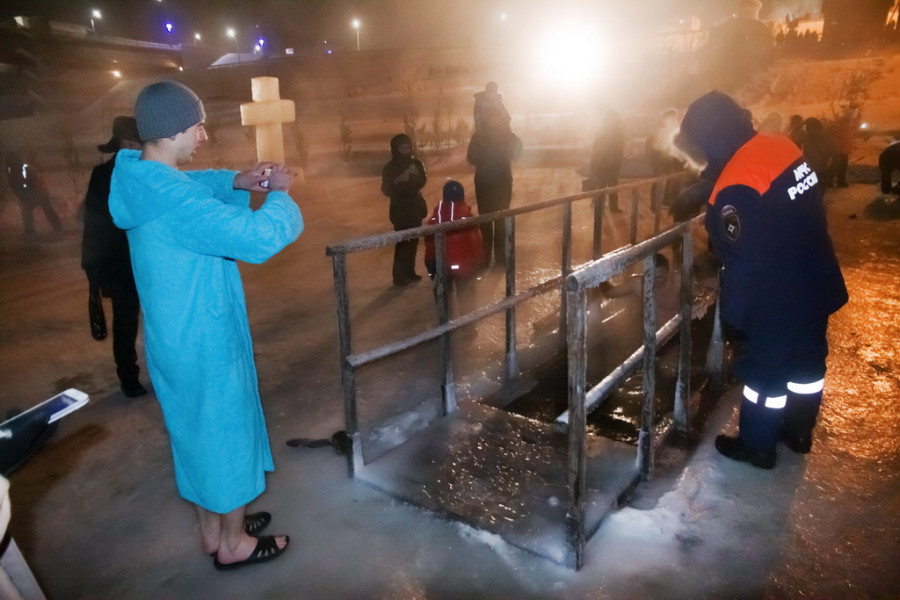 Крещение в Барнауле. 19 января 2016 года.