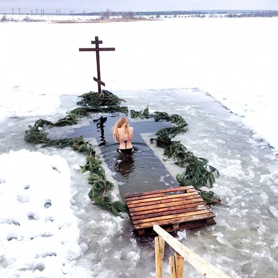 Крещение в России.