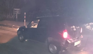 ДТП с участием Toyota Fielder, Niva Chevrolet и LADA Largus.