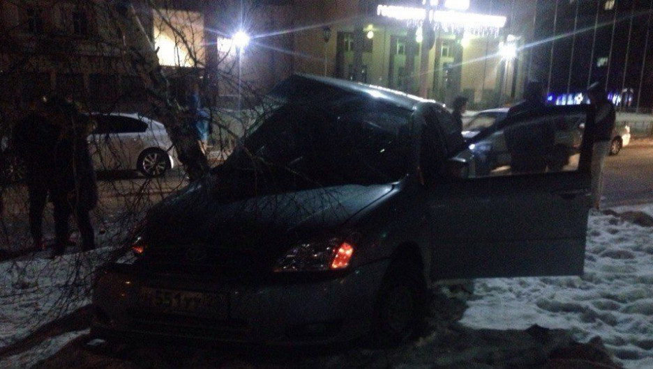 Авария на проспекте Ленина в Барнауле.