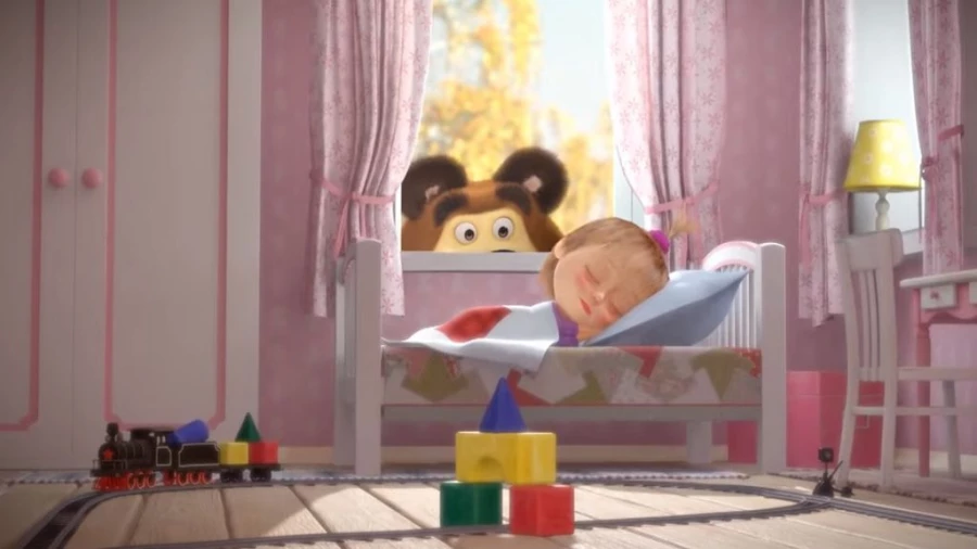 Кадр из мультфильма &quot;Маша и &quot;Медведь&quot;.