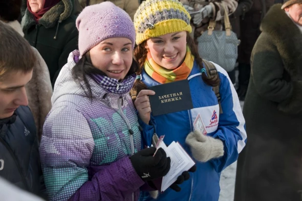 Освящение зачёток у АлтГТУ 25 января 2016 года.