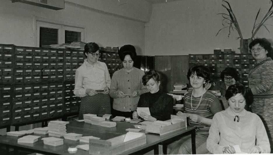 Библиотека в 1980-х годах.