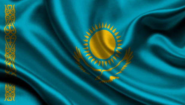 Флаг Казахстана.