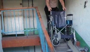 Пандус для инвалидной коляски.