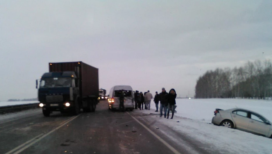 ДТП на трассе под Барнаулом.