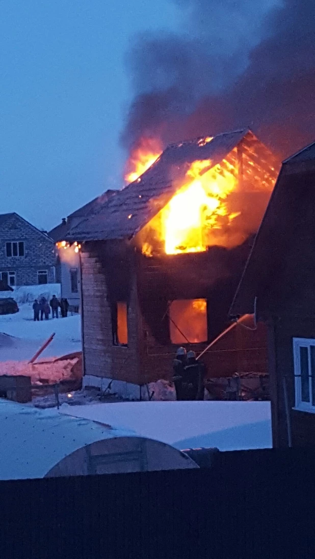 Пожар в Сибирской Долине.