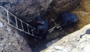 Поиск причины выхода нечистот на поверхность в поселке Лебяжье.