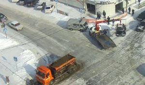 Эвакуация автомобиля после ДТП.