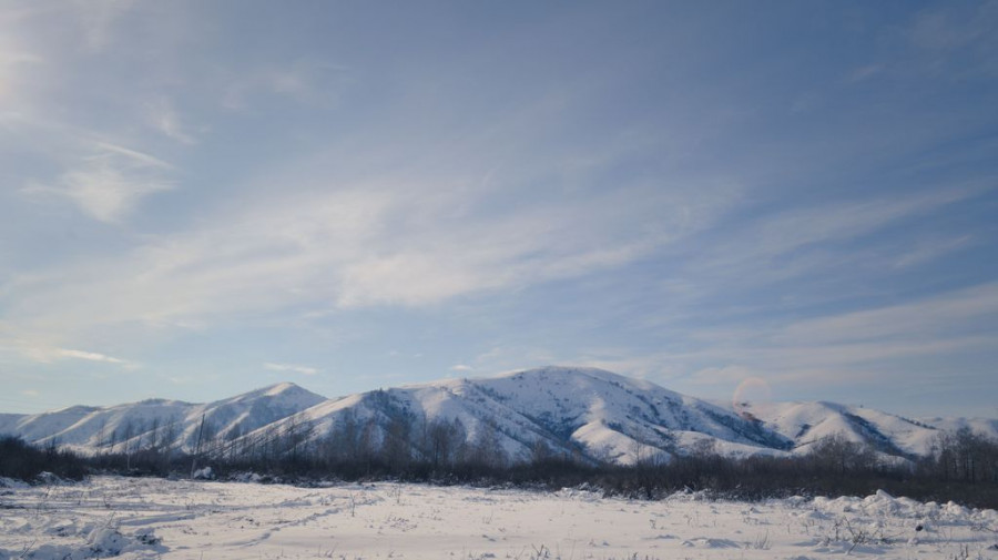 Зимние горы в Краснощековском районе.