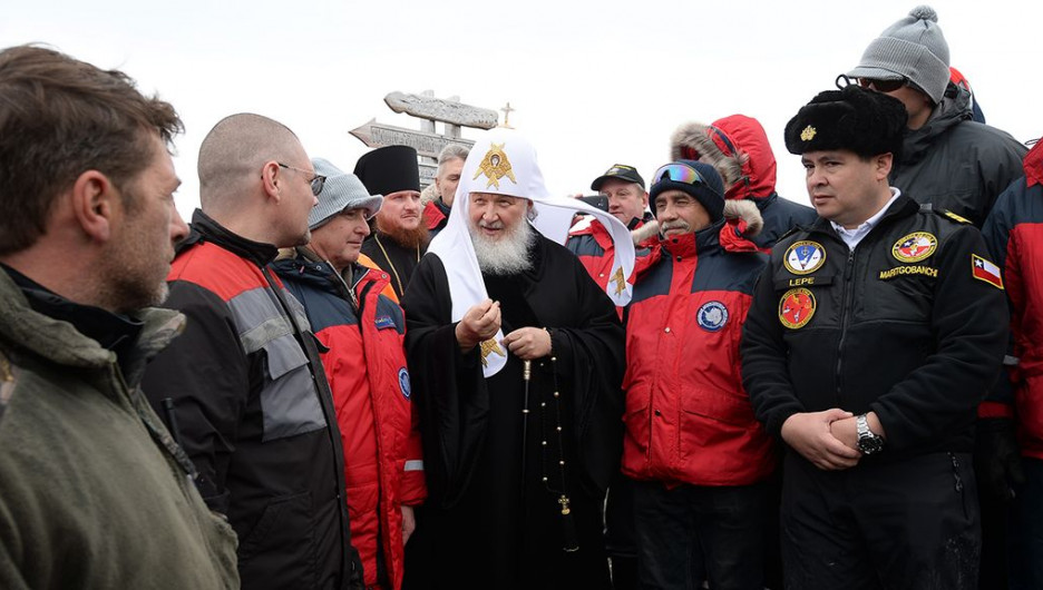 Визит патриарха Кирилла в Антарктиду.