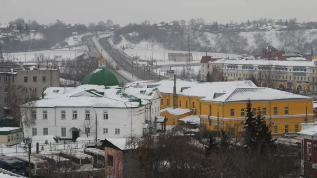 Современный дом СК "Сибирии" в историческом центре Барнаула.