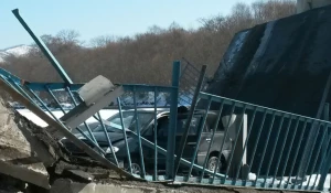 В Приморье рухнул мост.