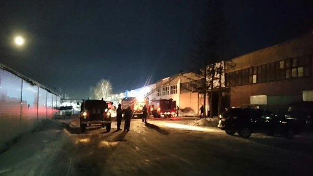 Пожар в складском помещении.