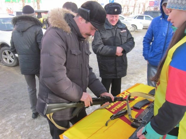 Митинг в День защитников Отечества.