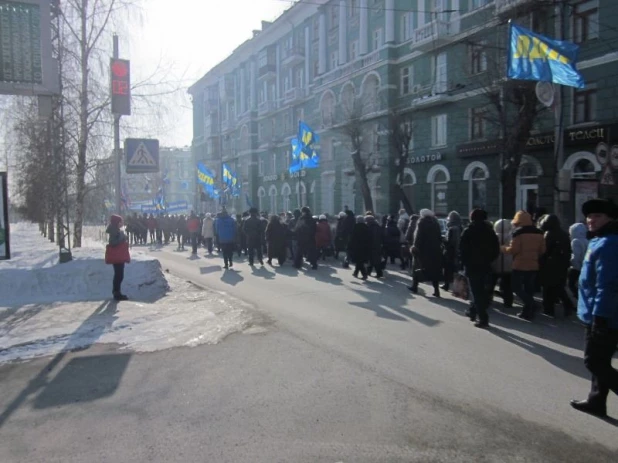 Митинг в День защитников Отечества.