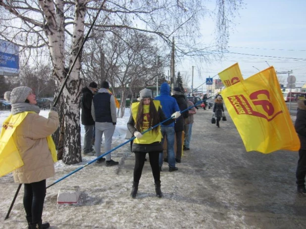 Митинг в День защитников Отечества.