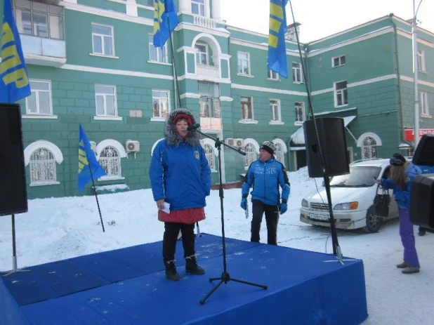 Митинг в День защитников Отечества.