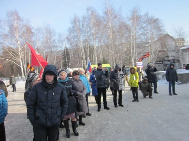 Митинг в День защитников Отечества.