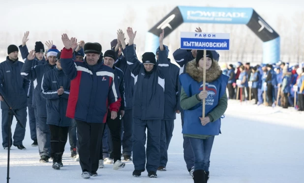 Открытие XXXI зимней олимпиады сельских спортсменов Алтая. 26 февраля 2016 года.