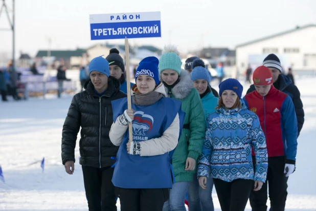 Открытие XXXI зимней олимпиады сельских спортсменов Алтая. 26 февраля 2016 года.