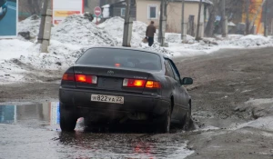 Улица Гоголя в Барнауле 1 марта 2016 года.