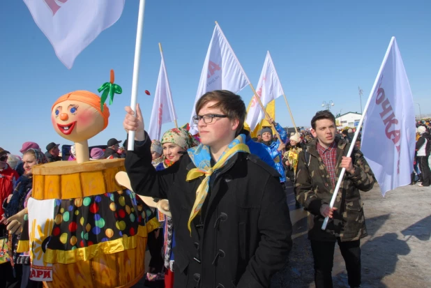 В Новотырышкино отпраздновали "Сибирскую масленицу".